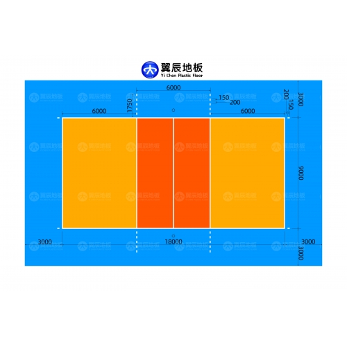 排球場(chǎng)地標(biāo)準(zhǔn)尺寸是多少？