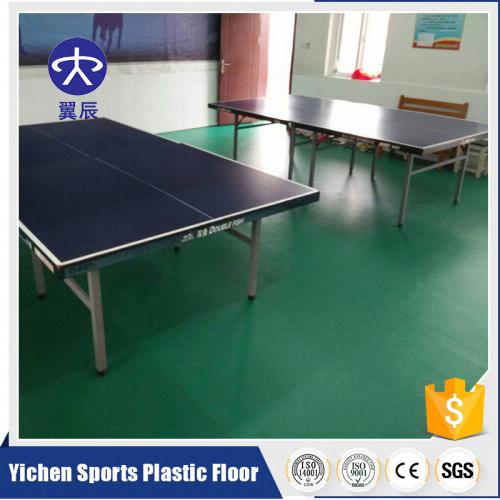 乒乓球室PVC運(yùn)動(dòng)地板，乒乓球PVC塑膠地板效果