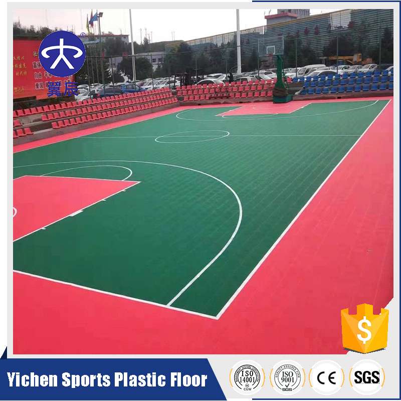 山西陽泉籃球場室外PVC地板卷材